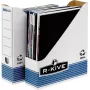 Fellowes arhīva žurnālu turētājs R-Kive PRIMA, balts-zils, izgatavots no 100% pārstrādāta kartona, 100% pārstrādājams (0026301)