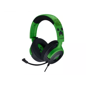 Vadu spēļu austiņas Razer Kraken V4 X — supra-aural, 20–20000 Hz, 1,8 m kabelis, 310 g, melnas/zaļas