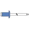 Aklā kniede GESIPA 6310923 tērauds/tērauds 5×10 mm plakana galva 4,0–6,0 mm