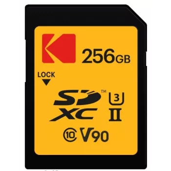 Atmiņas karte Kodak EKMSD256GUHS2V2K SDXC UHS-II 256 GB lasīšana 300 MB/s rakstīšana 270 MB/s U3 V90 Class 10