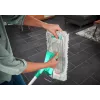 Plakanais mops Leifheit Profi XL cotton plus — 420 mm platums, 360° rotējoša galva, kokvilna/šķiedra, alumīnija rokturis