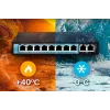 Extralink PoE slēdzis CERES 8x 100Mb/s PoE/PoE+, 2x RJ45 Uplink 100Mb/s, 96W