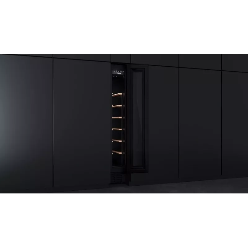Teka RVU 10008 GBK termoelektriskais vīna dzesētājs iebūvējams melns 8 pudeļu