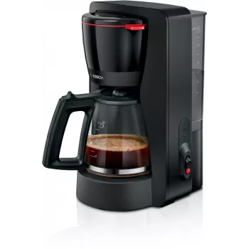 Pilienveida kafijas automāts Bosch TKA2M113, 1,25 L ūdens tvertne, 15 krūzes, melns