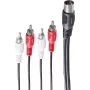 shiverpeaks BS10402 Audio kabelis 1,5 m DIN (5 kontaktu) 4 x RCA Melns (BS10402)