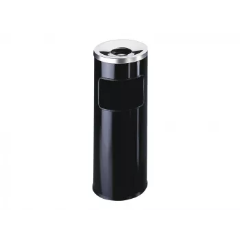 Round Metal Melns Durable 3332