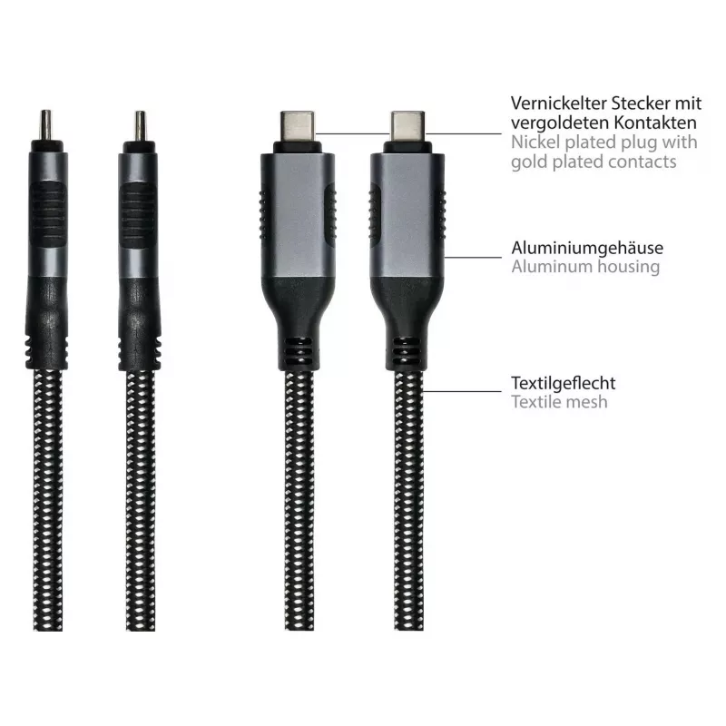 Good Connections Ethernet-kabelis USB-C RJ45, Antracīts, 1,0m