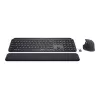 Logitech MX Keys Combo for Business - Tastatūras un peles komplekts - ar fona apgaismojumu - Bezvadu - Bluetooth LE - QWERTY - GB - Grafīts