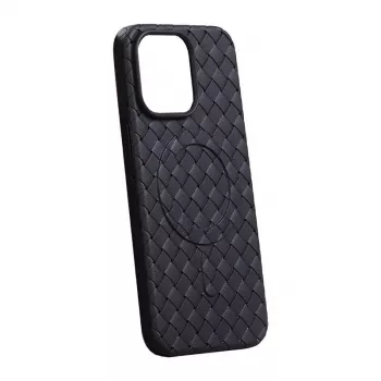 Aizsargmagnētiskais tālruņa maciņš Joyroom JR-BP005 iPhone 15 Pro, melns, MagSafe-saderīga aizsardzība no malas līdz malai