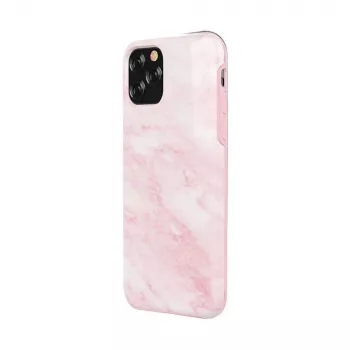 Telefona maciņš Devia Marble sērija iPhone 11 Pro Max, rozā, aizsargājošs ciets apvalks