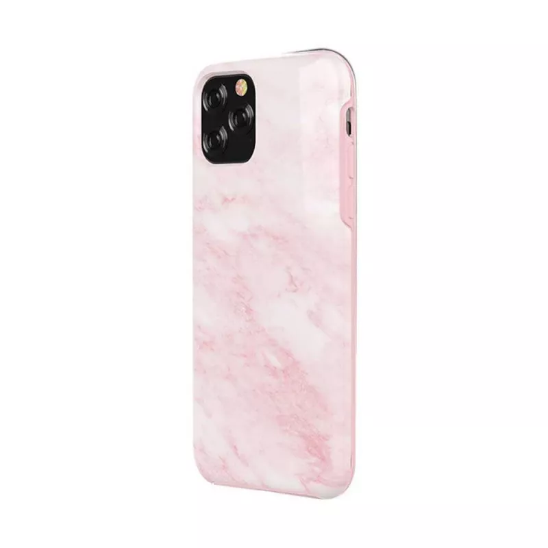 Telefona maciņš Devia Marble sērija iPhone 11 Pro Max, rozā, aizsargājošs ciets apvalks