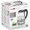 Elektriskā tējkanna CLATRONIC WKS 3744 G — 1,7 L, 2200 W, nerūsējošais tērauds/plastmasa, ūdens līmeņa indikators
