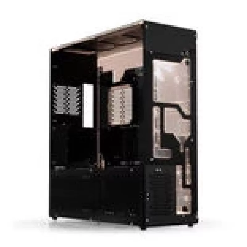 Singularity Computers Stream-M Liquid CoolingsEnclosure, Big Tower, XL-ATX, RGB - melns