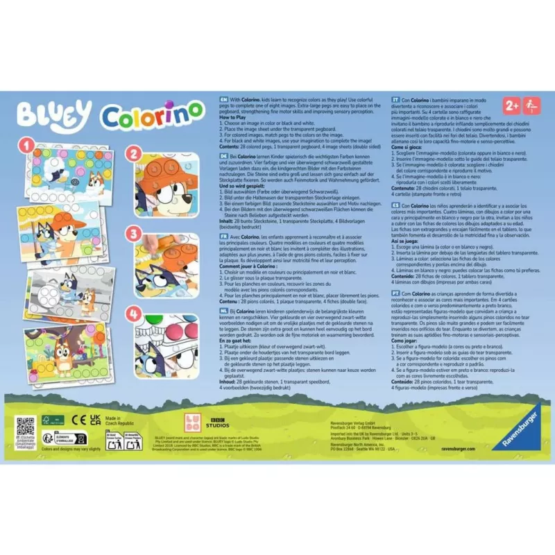Bluey Colorino, mācību spēle