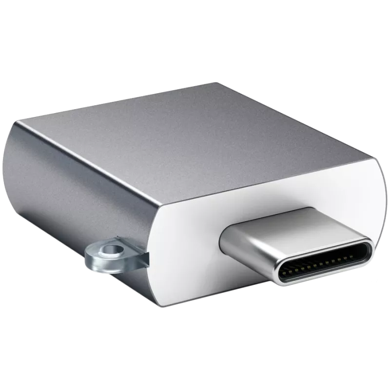 Satechi USB-C adapteris uz USB 3.0 Space Gray – cēls dizains un augsta kvalitāte – kompakts dizains – – – (179979)
