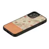Aizsargājošs telefona maciņš Man and Wood iPhone 12 mini — rozā zieds uz melna