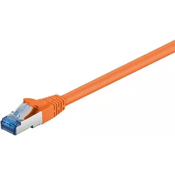 Wentronic Goobay CAT 6a komutācijas kabelis, S/FTP (PiMF), oranžs, 7,5 m - LSZH bezhalogēna, varš (93851)