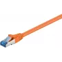 Wentronic Goobay CAT 6a komutācijas kabelis, S/FTP (PiMF), oranžs, 7,5 m - LSZH bezhalogēna, varš (93851)