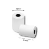 QOLTEC papīra printera etiķetes 5,7 cm platumā, baltas, 55 g/m², iepakojumā 10 (modelis 51896)