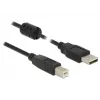 USB kabelis DeLOCK 2m USB 2.0-A USB 2.0-B Melns