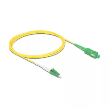 DeLOCK InfiniBand/optiskās šķiedras kabelis 2 m LC SC Dzeltens 83861