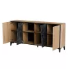 Cama 4D kumode OVO 180x38xH83 ozols/betons