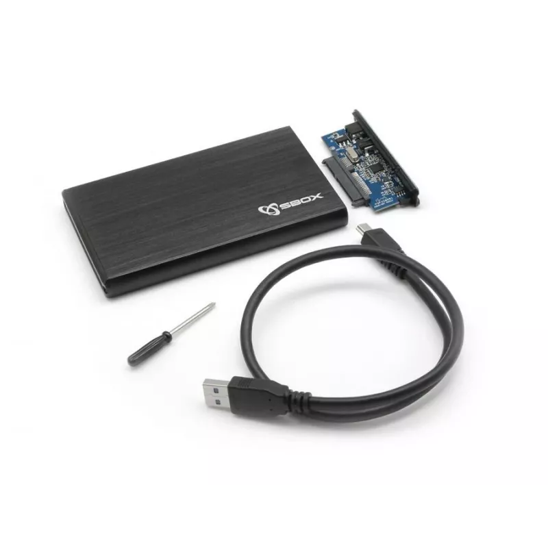 Sbox HDC-2562B 2.5 ārējais cietā diska korpuss Blackberry Black