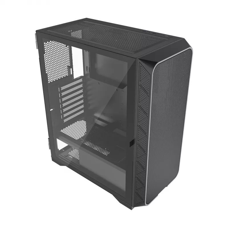 Gembird CCC-FC-M200 Gaming ATX korpuss, Fornax M200, siets, bez ventilatoriem, melns
