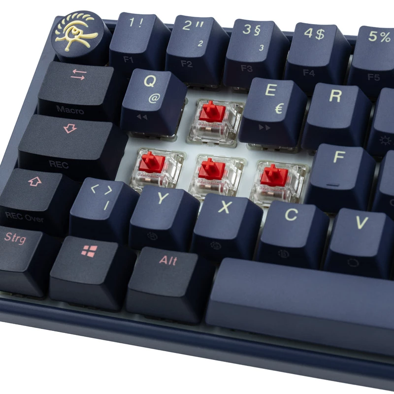 Ducky One 3 SF tastatūra spēlēm USB QWERTZ vācu zilā