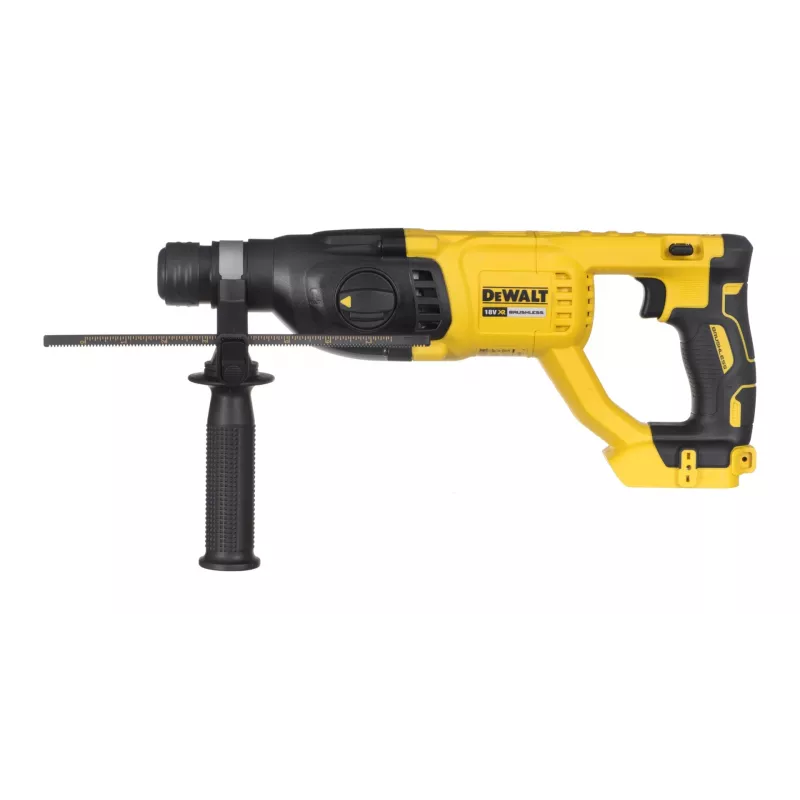 Rotācijas āmurs DeWalt DCH133N-XJ, 18V bezvada, 5 Ah akumulators, SDS‑Plus, 2.6 J trieciena enerģija, 26 mm betona urbšana