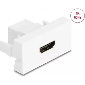 DeLOCK 90850 kontaktligzda 2 x HDMI balta, vīrišķais savienotājs