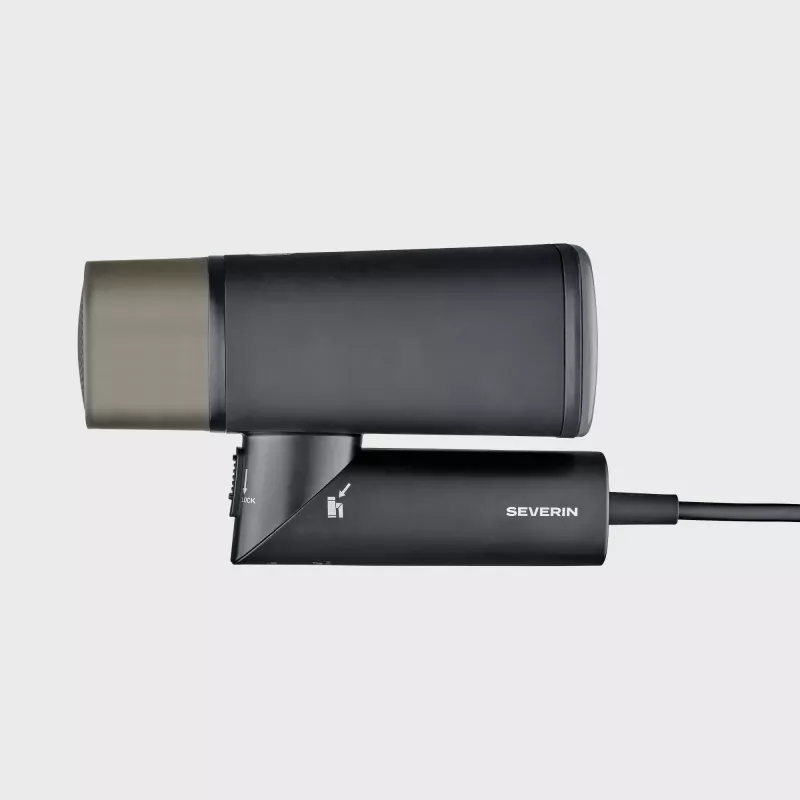 Tvaika gludeklis SEVERIN DG 3282 — 1400 W, 0,13 l ūdens tvertne, vertikālā tvaika funkcija, 1,8 m vads, melns