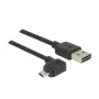 USB kabelis DeLOCK 83853 USB 2.0 2 m USB A Micro-USB B Melna