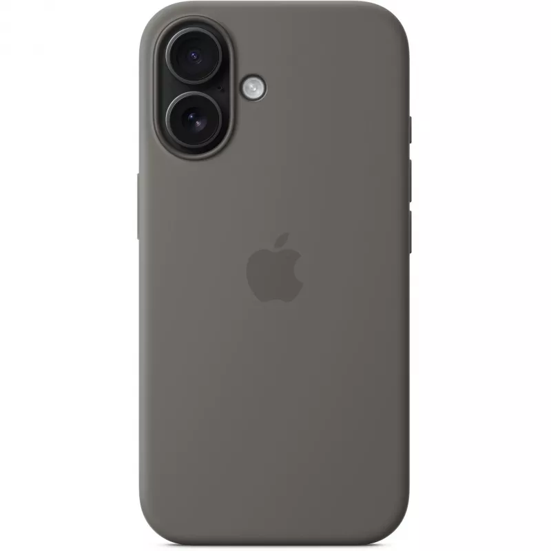 Cover Apple iPhone 16 Silikona maciņš ar MagSafe, akmens pelēkā krāsā