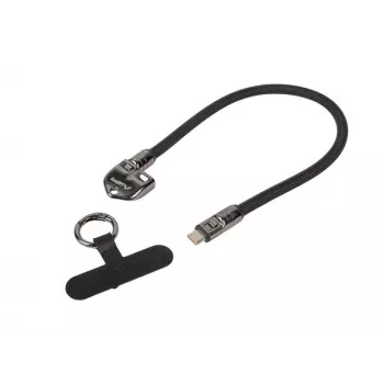 USB-C kabelis LANBERG CA-CMCM-10LN-0003-BK 0,3 m 240W Melns