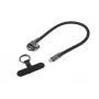 USB-C kabelis LANBERG CA-CMCM-10LN-0003-BK 0,3 m 240W Melns