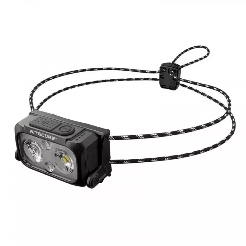 Galvas lukturis Nitecore NU21 360 lūmenu Midnight Shadow — kompakts uzlādējams galvas lukturis, 360 lm jauda