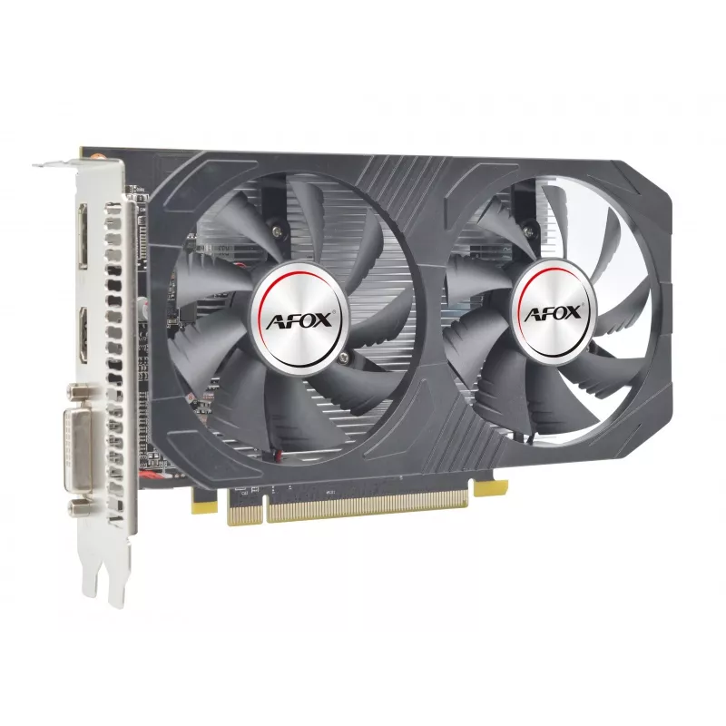 Grafikas karte AFOX AMD Radeon RX 550 4 GB GDDR5 PCIe 3.0, 1183 MHz, 128 bitu, divi ventilatori