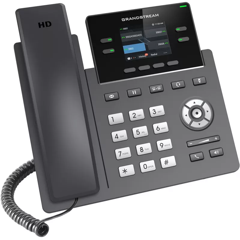 IP telefons Grandstream Networks GRP2612W Melns