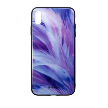 Telefonu maciņš Tellur Cover Glass Print iPhone XS Max — apdrukāts stikla aizmugures aizsargmaciņš