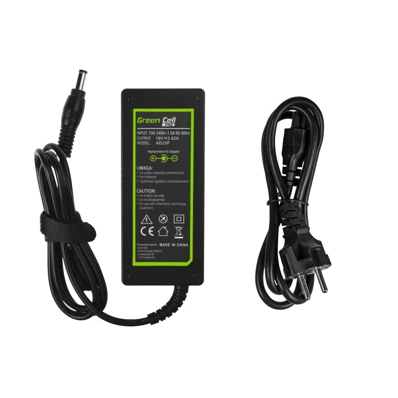zaļa Cell AD25P strāvas adapteris/pārveidotājs Iekštelpām 65 W Melns