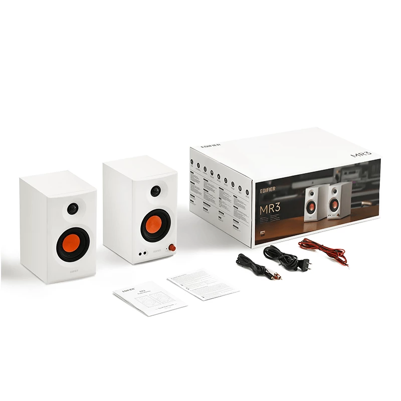 Edifier | Powered Studio Monitor Speakers | MR3 | 18W x 2 W | Bluetooth | Balts | ≥ 85 dB | Bezvadu savienojums