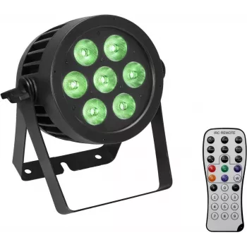 EUROLITE LED PAR gaisma 7x9W ar IP aizsardzību