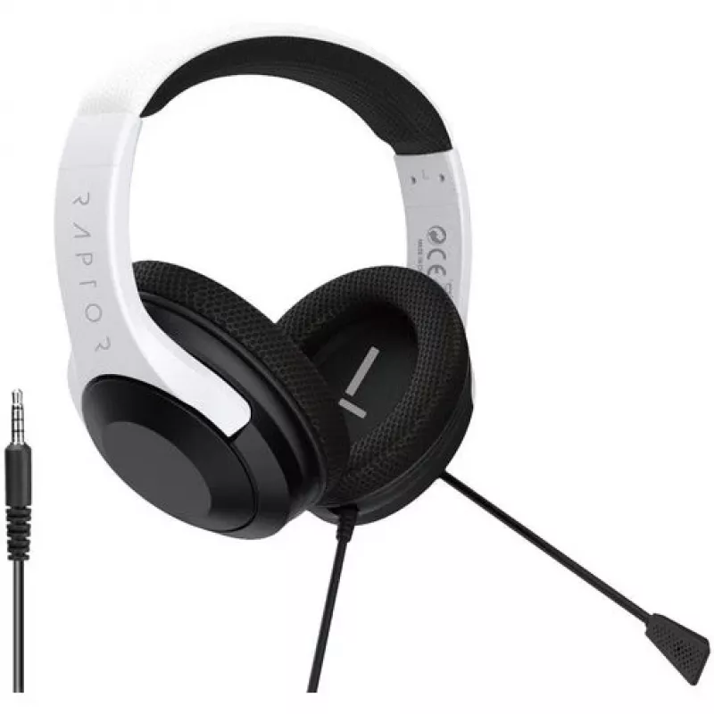 Raptor Headset Playstation 5 H300 Balts 3.5 jack