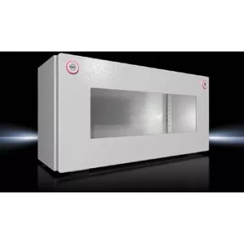 Elektrības sadales skapis Rittal 1610.000 — polikarbonāta vāks, tērauda pamatne, IP65, 400×155×200 mm