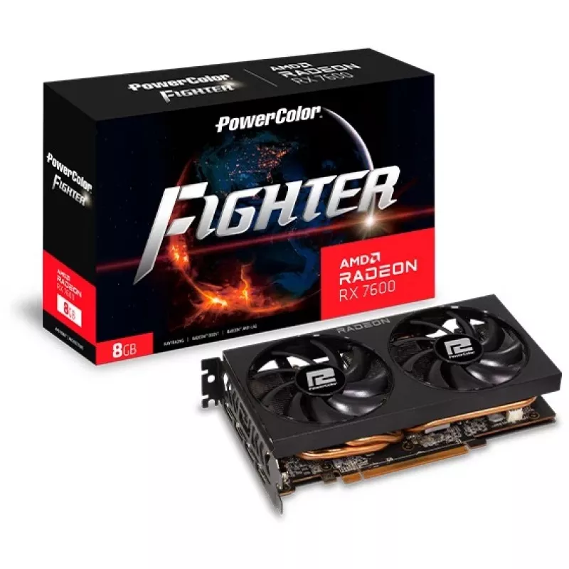 PowerColor Fighter Radeon RX 7600 8GB GDDR6 grafikas karte