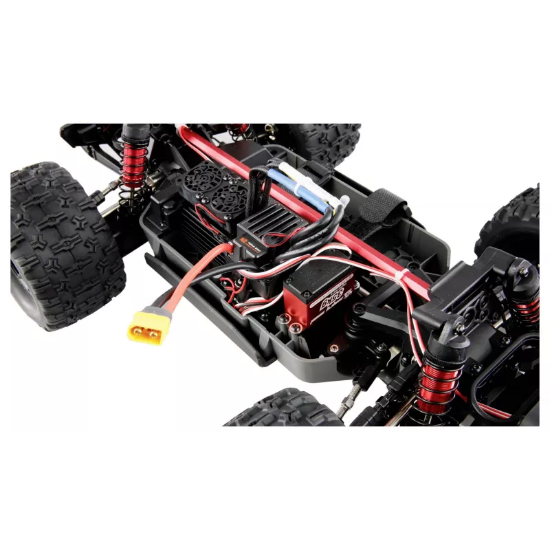 Monster truck Amewi 22688 1:10 mērogā — elektrisks (LiPo) bezsuku, ieteicamais vecums 14+