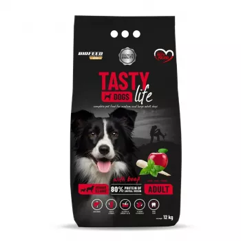BIOFEED Tasty Life medium & large Beef - sausa suņu barība - 12kg