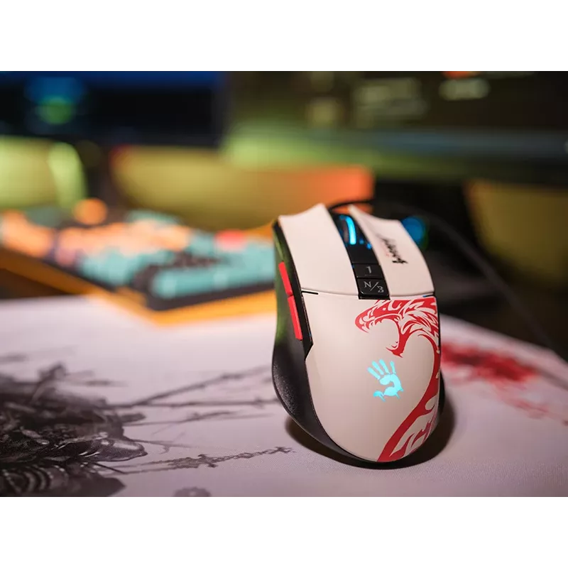 Vadu spēļu pele A4Tech Bloody L65 MAX RGB 16000 DPI Ergonomic…