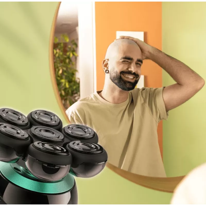 Precīzijas trimmeris Cecotec Bamba PrecisionCare Skull Melns bārdai un sejai